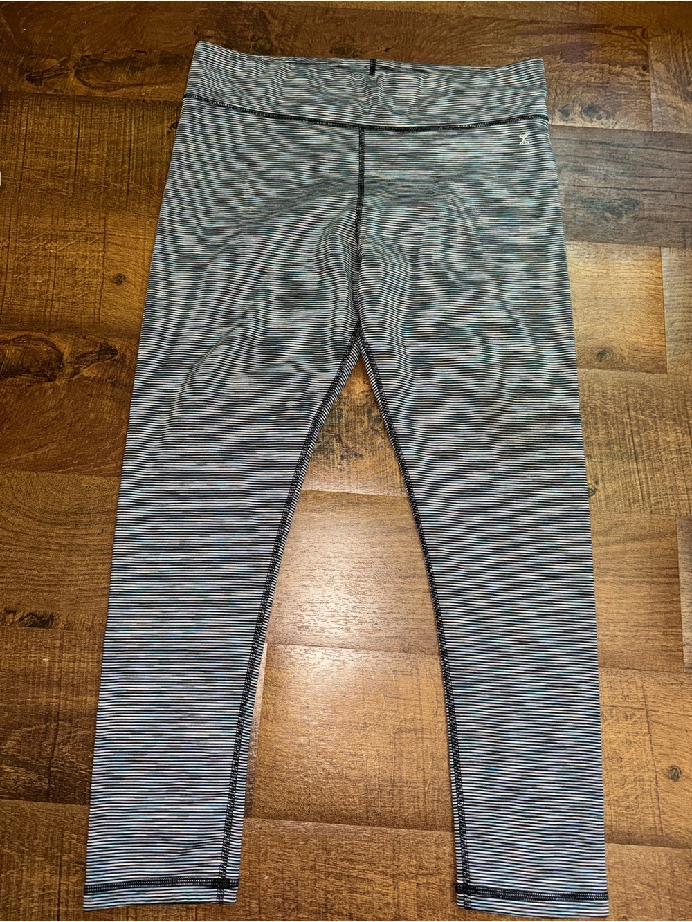 Xersion Girls' Multicolor Heathered Leggings - Blue & Gray Tones